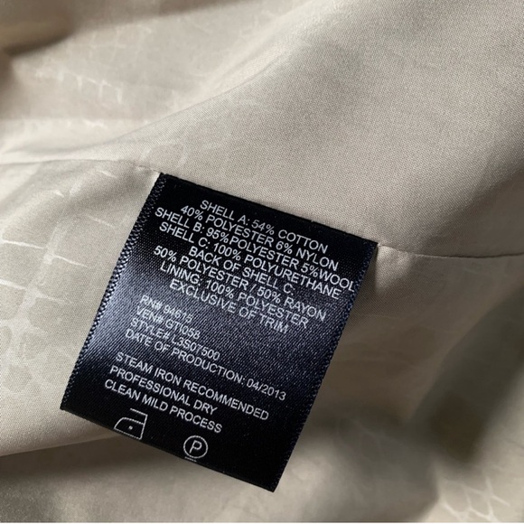 Sam Edelman Tan & Gray Trench Coat S - Picture 9 of 10